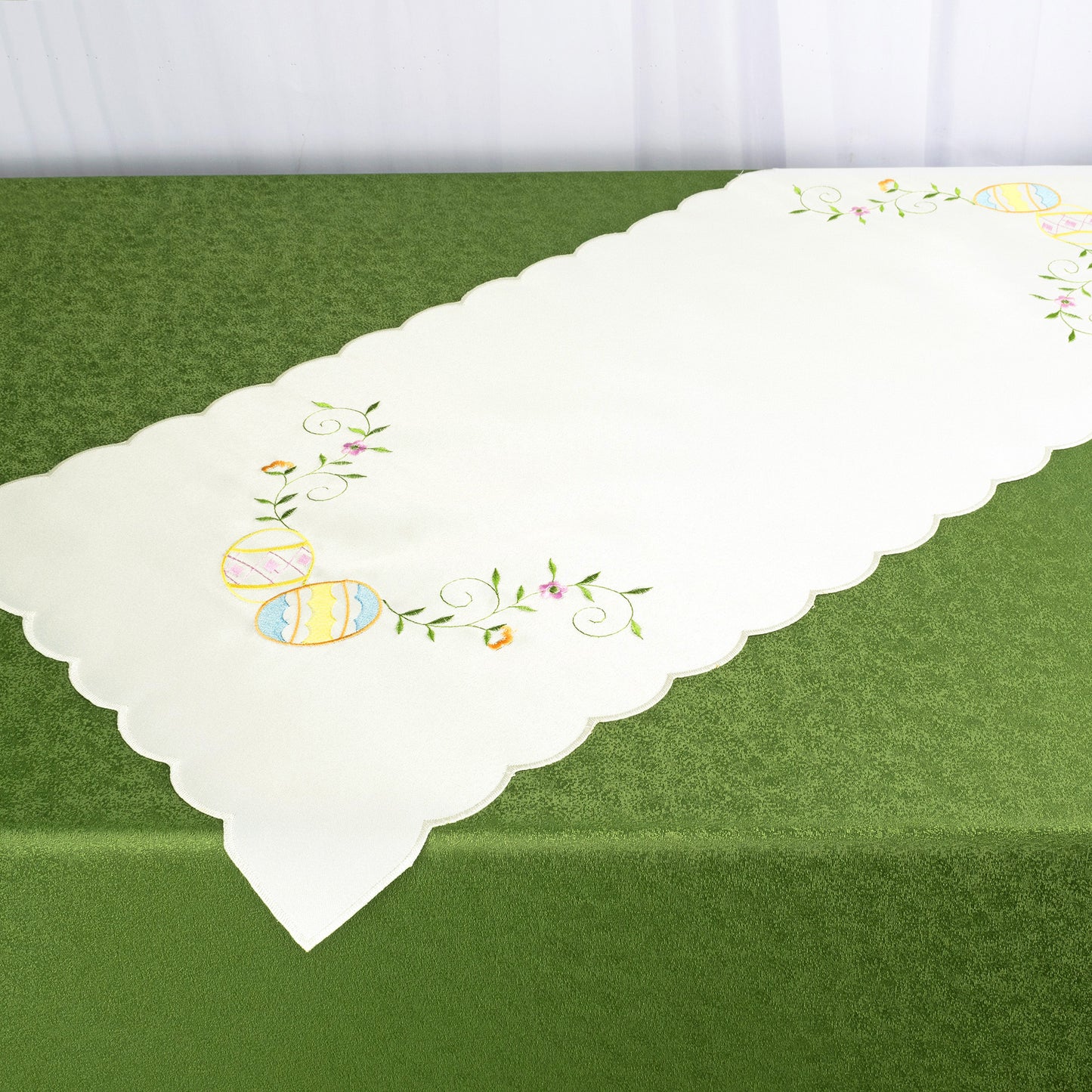 Fischer window pictures table runner "Easter eggs" 40x90cm