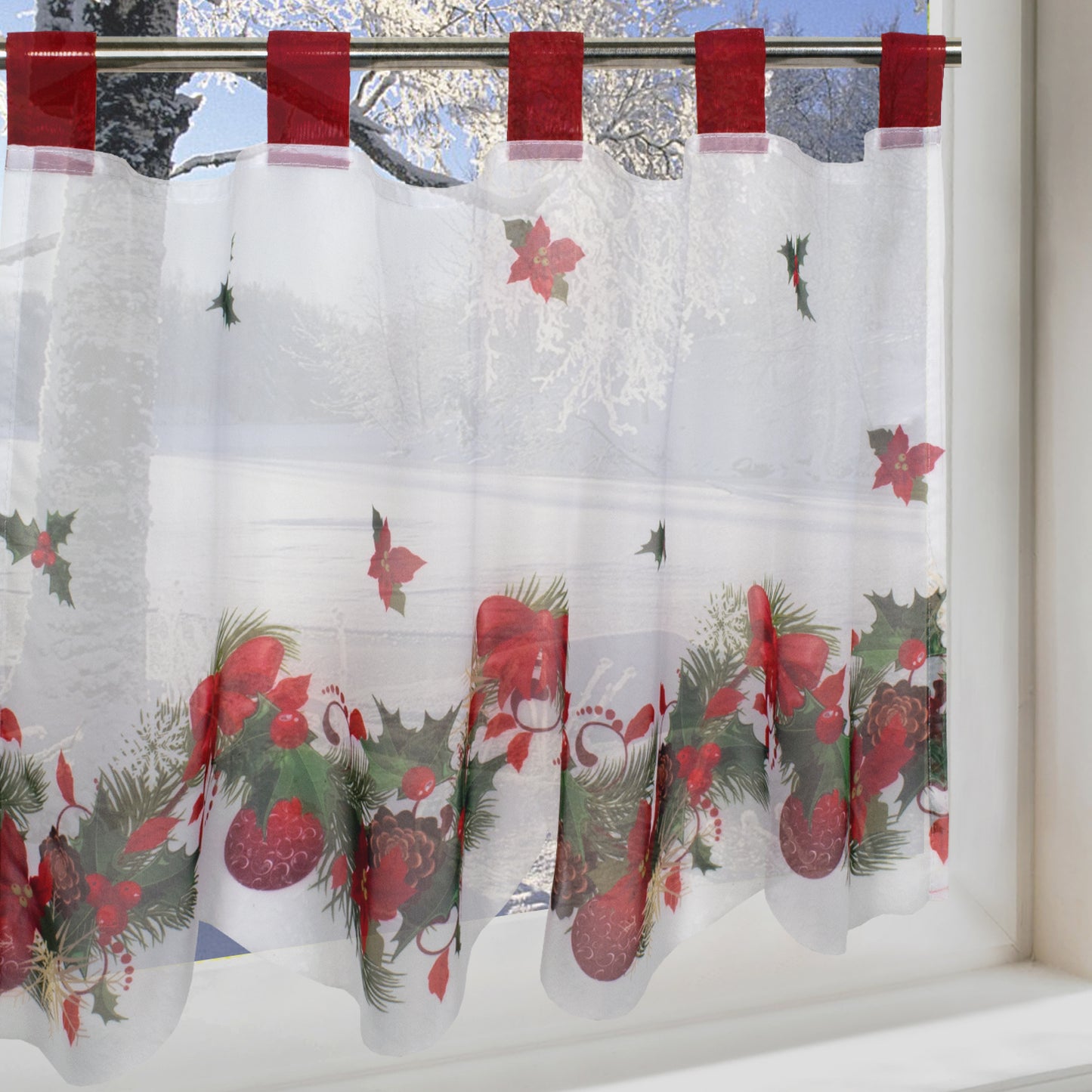 Fischer window pictures with digital print "Christmas Vine"