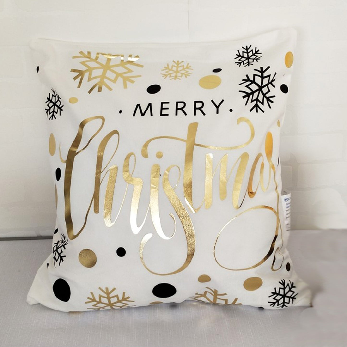 Fischer Window Pictures Cushion Cover with one-sided print "Merry Christmas" 40x40cm