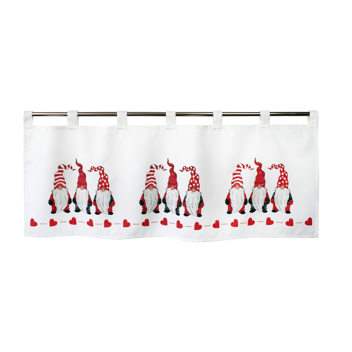 Fischer Fensterbilder Wichtel in dänischen Stil Scheibengardine 45x120cm