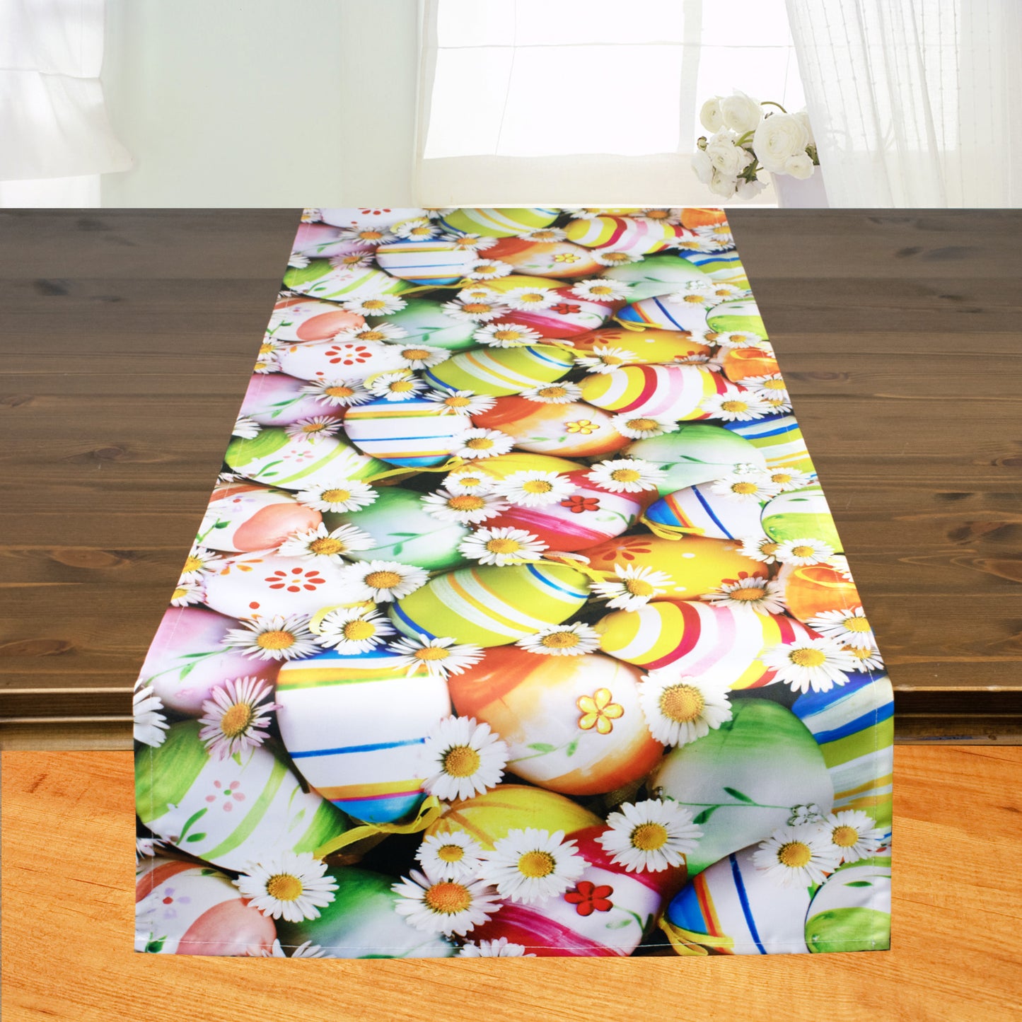 Fischer window decoration runner "Easter eggs" 40 x 140 cm