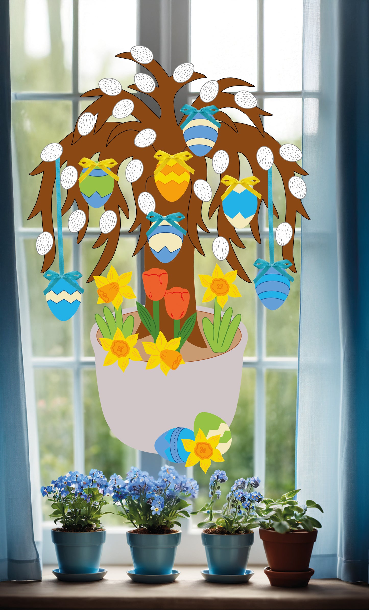 Fischer window pictures Easter tree