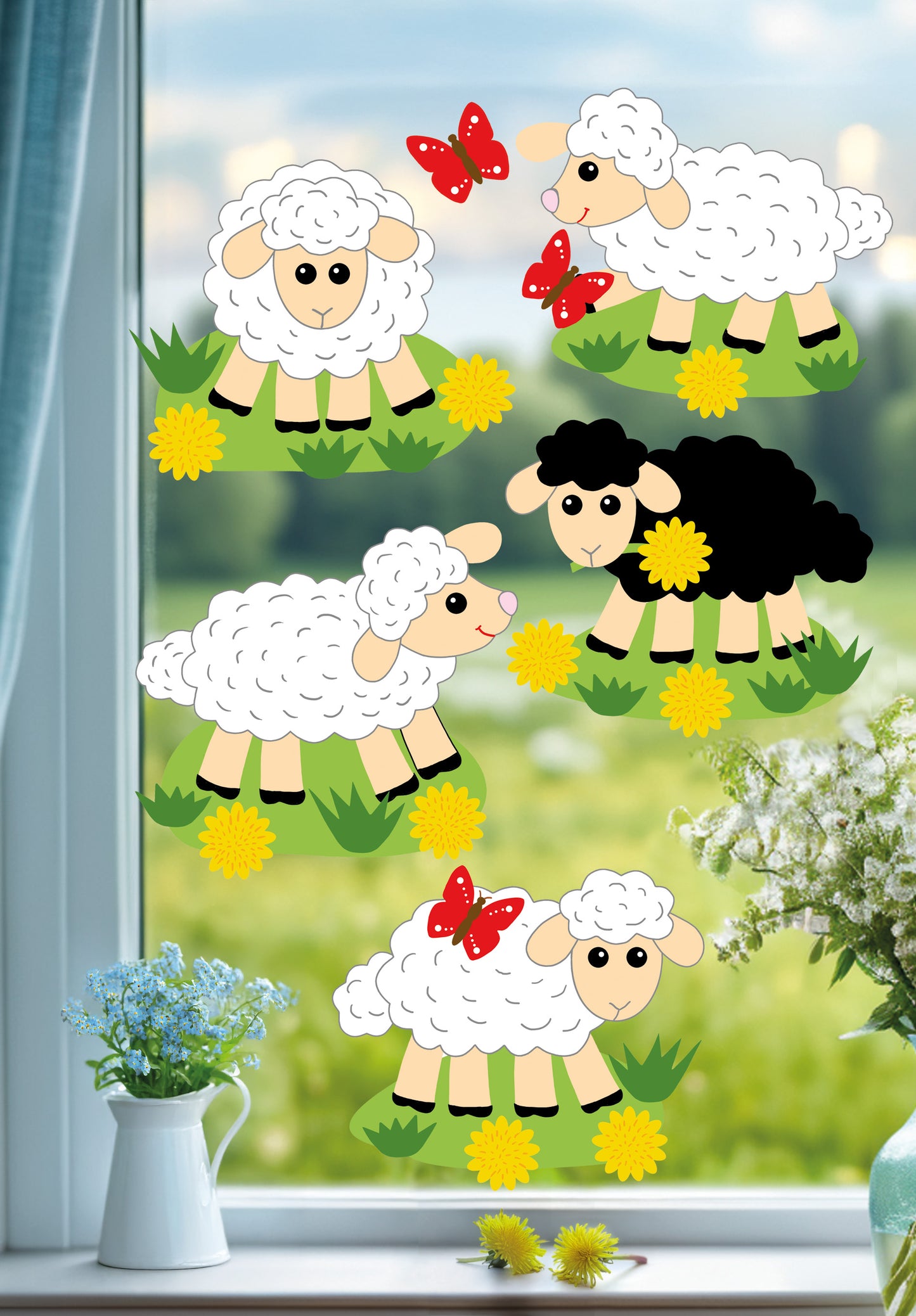 Fischer window pictures sheep