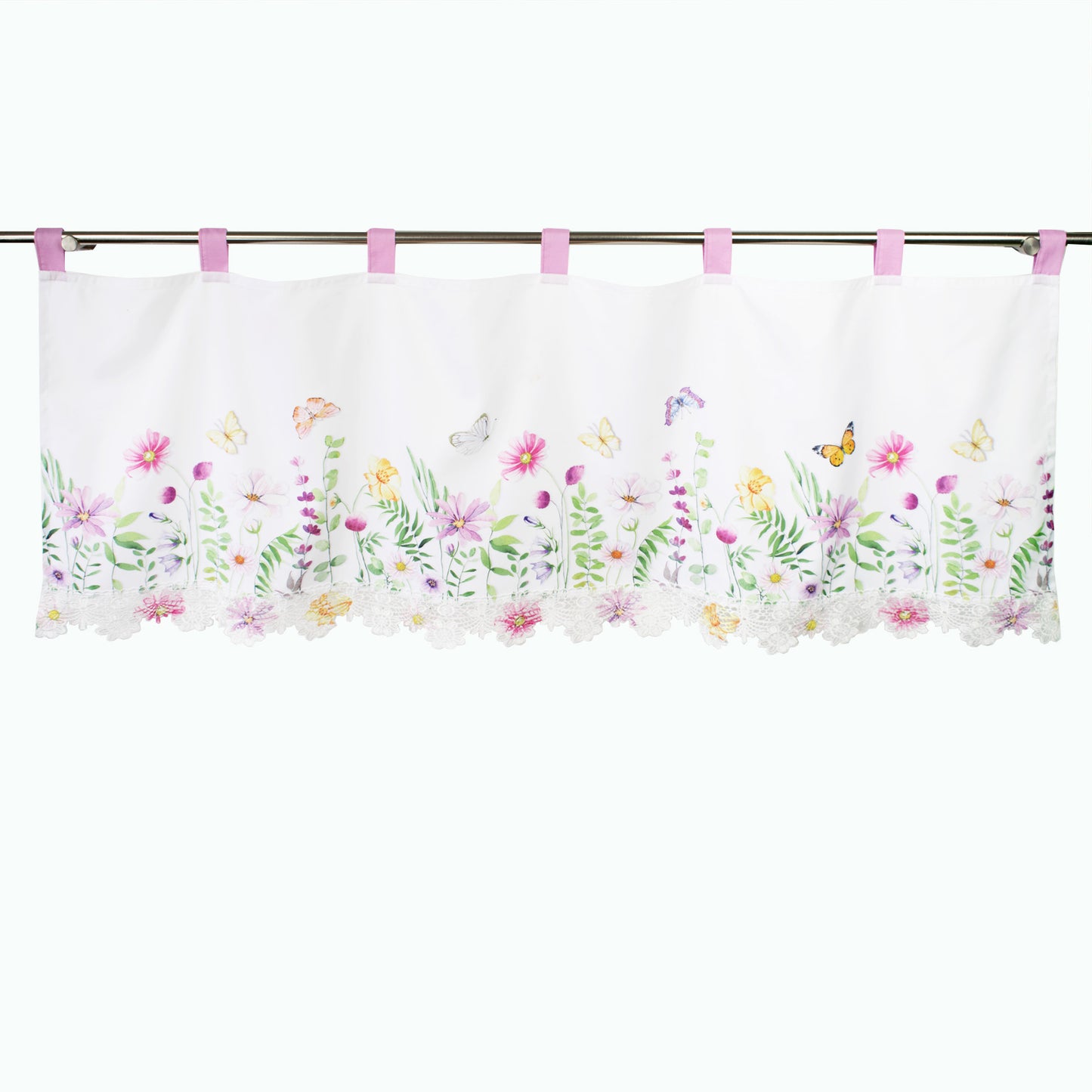 Fischer window pictures with digital print "Flower Meadow" 45x120cm