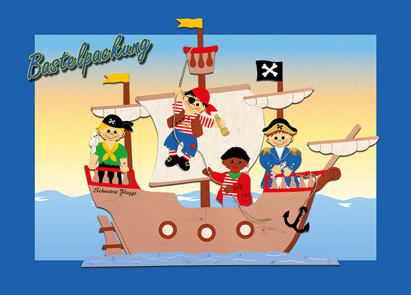 Fischer Fensterbilder Pirate Ship Craft Pack