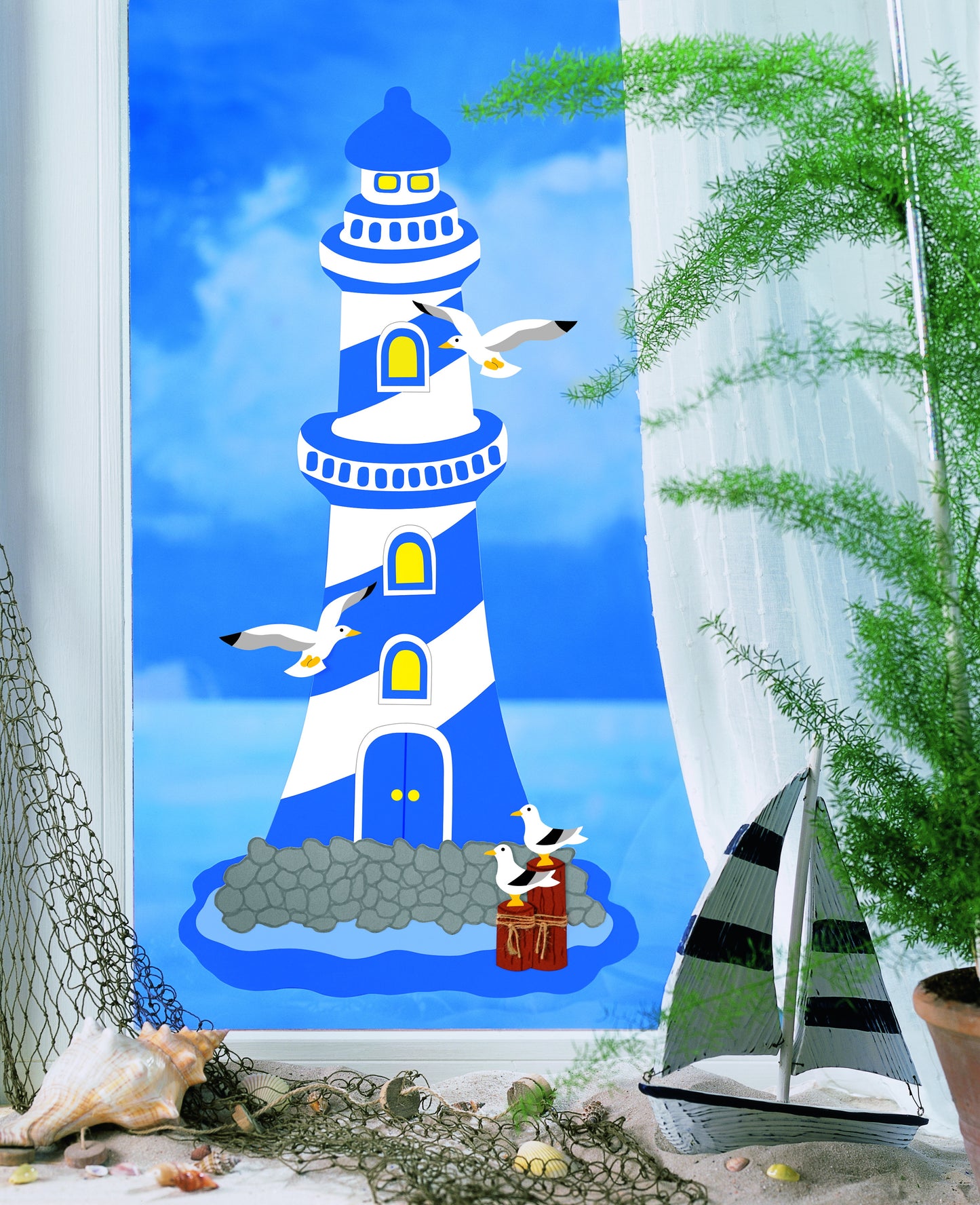 Fischer window pictures large lighthouse