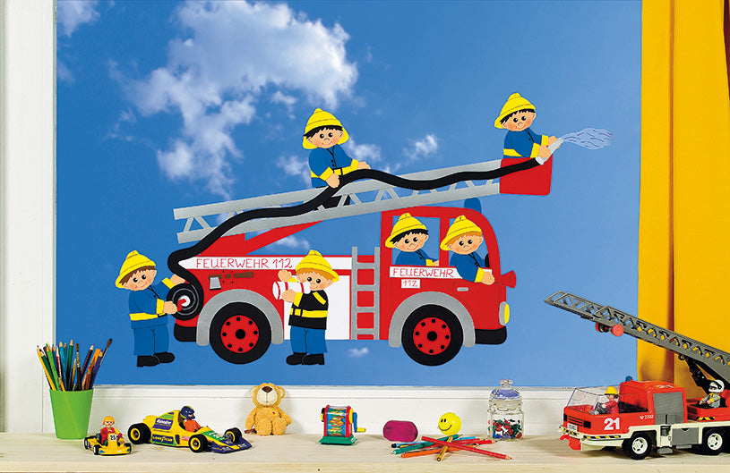 Fischer Fensterbilder Fire Truck Craft Pack