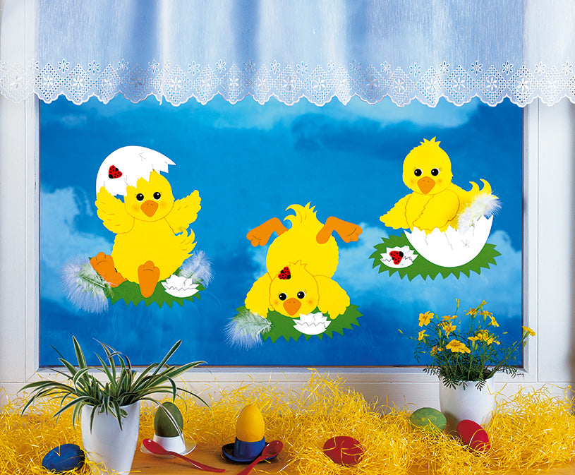 Fischer window pictures Easter chicks