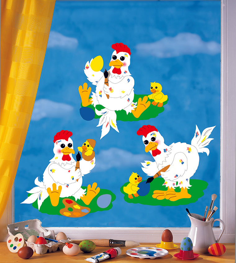 Fischer Window Pictures Colorful Trio