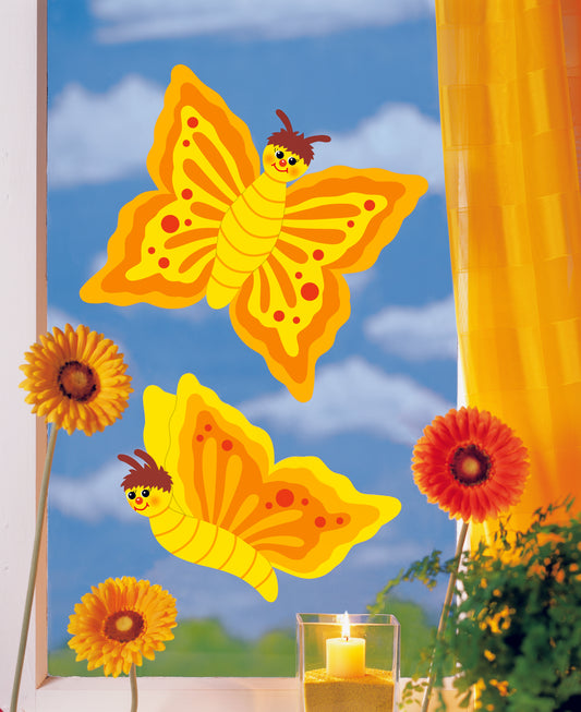Fischer Fensterbilder Schmetterlings-Duo