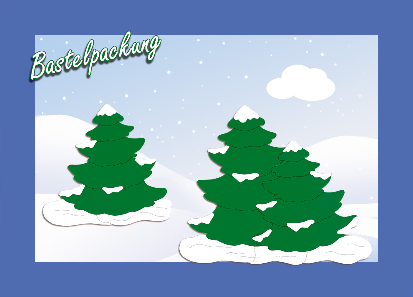 Fischer window pictures fir trees in the snow