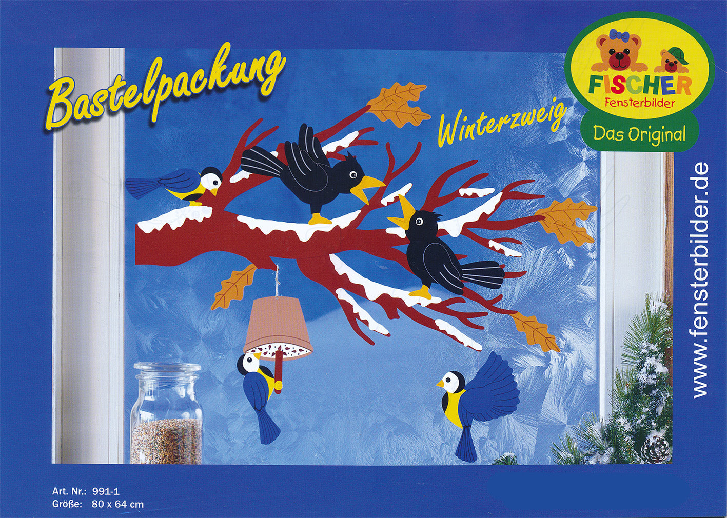 Fischer Fensterbilder Winterzweig