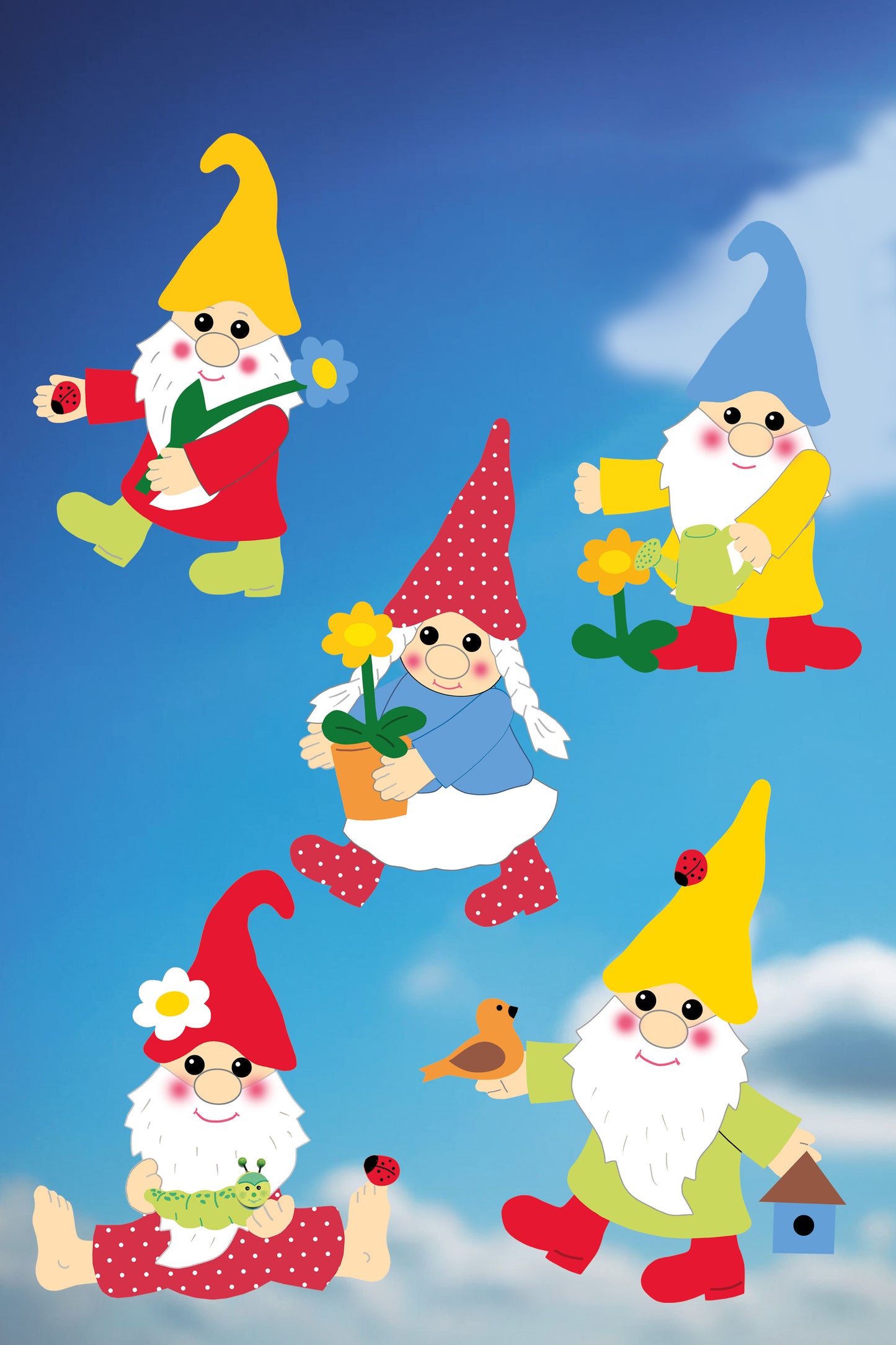 Fischer window pictures garden gnome craft kit for do-it-yourself