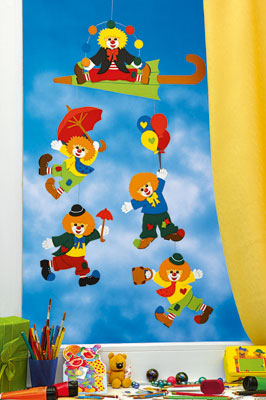 Fischer window pictures clown mobile