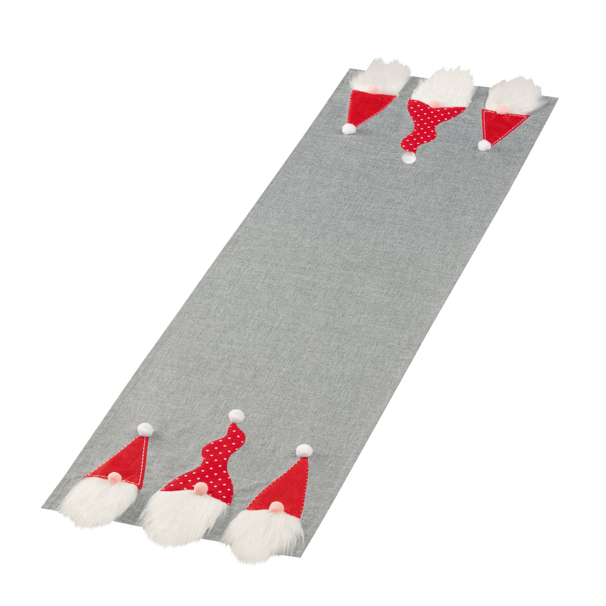 Fischer Fensterbilder Tischläufer mit 3D Weihnachtswichtel im dänischen Stil 40 x140cm