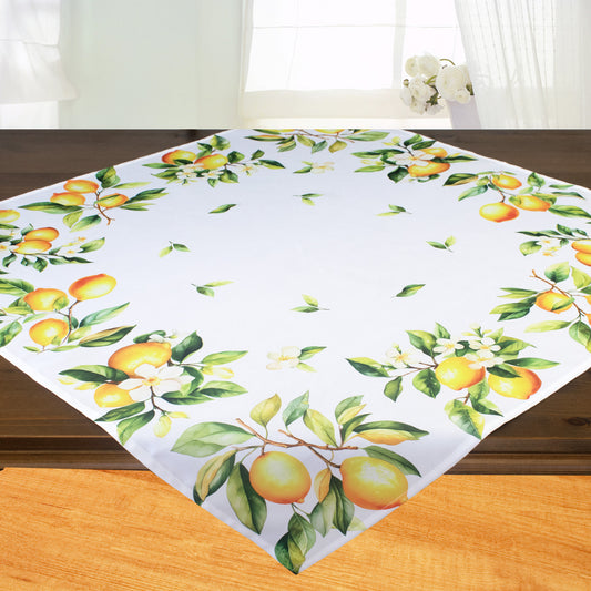 Fischer Fensterbilder Mitteldecke 85 x 85cm mit Digitaldruck "Toscana Zitronen"