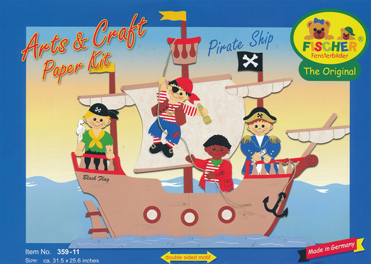 Fischer Fensterbilder Pirate Ship Craft Pack