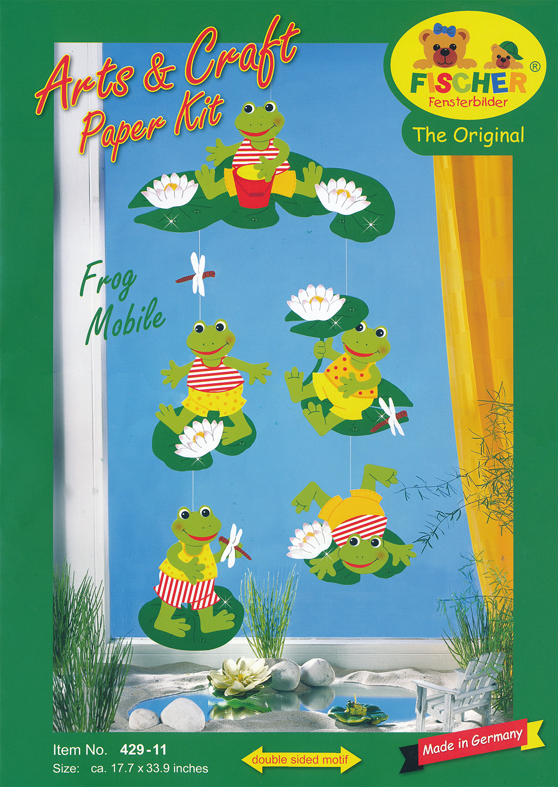 Fischer Fensterbilder Frog Mobile Craft Pack