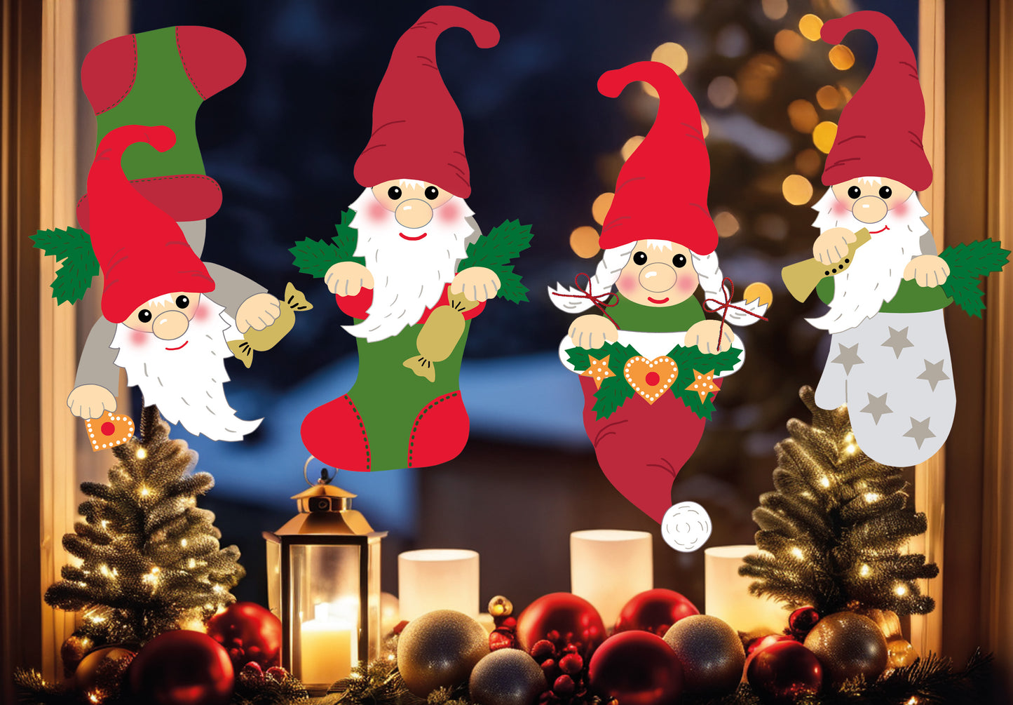 Fischer Fensterbilder Wichtelzauber Bastelpackung zum Selberbasteln